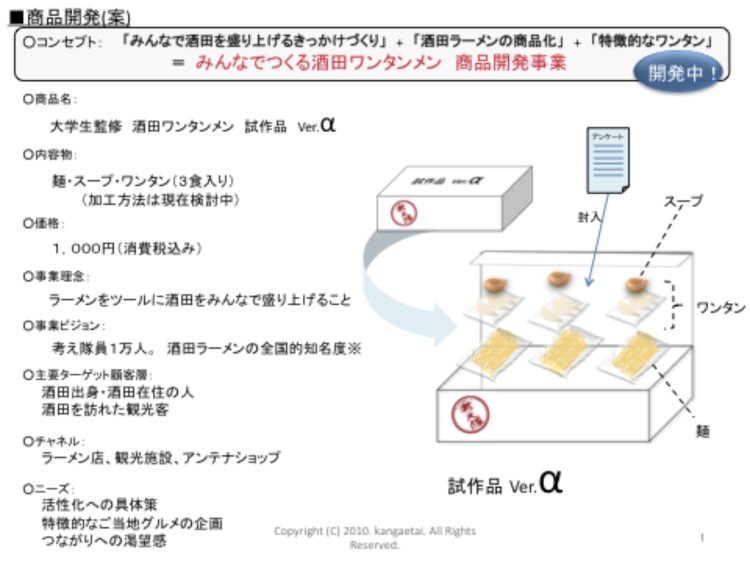 ラーメン開発案